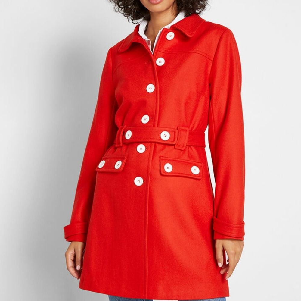 Count Me In Wool-Blend Car Coat